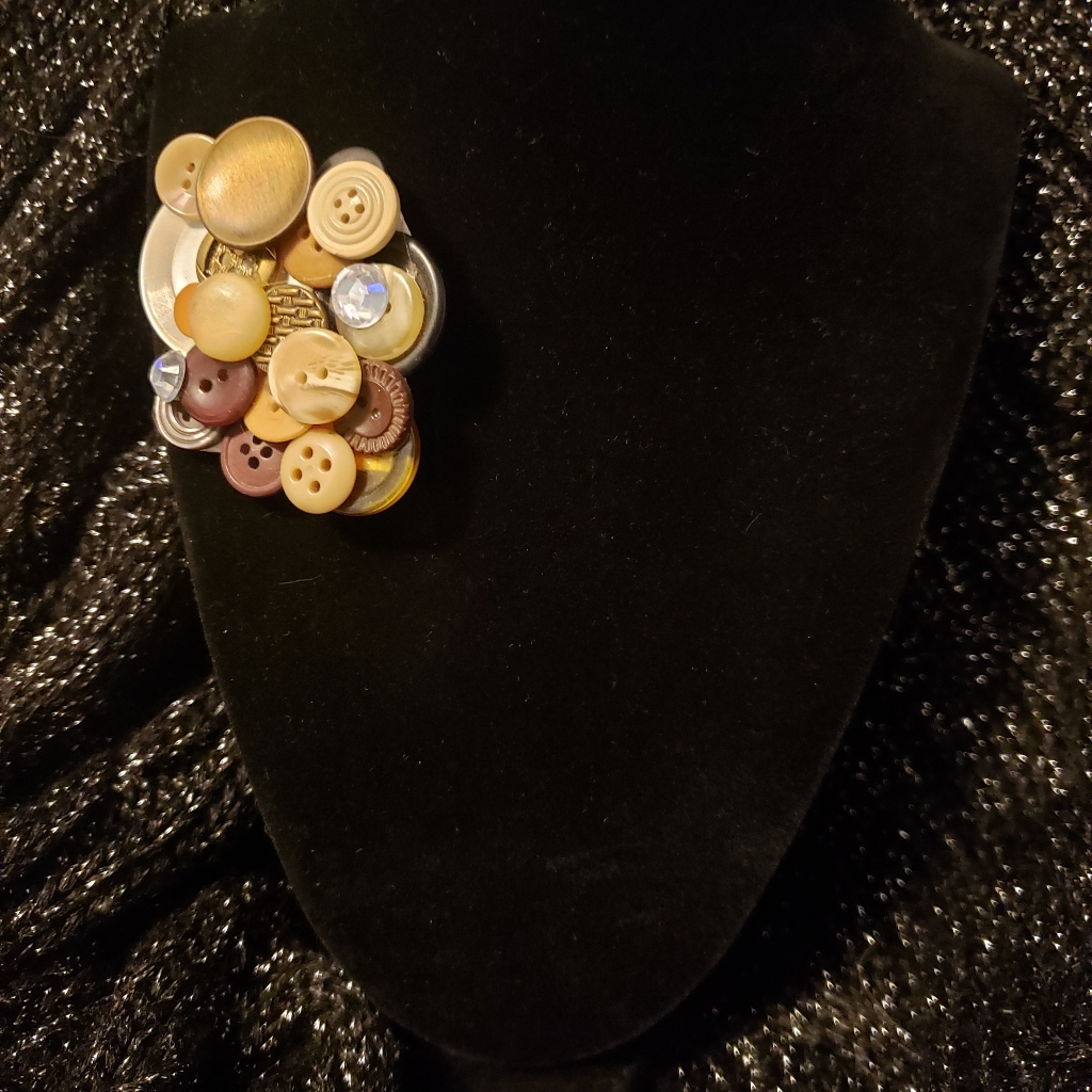 Handcrafted Button Pin